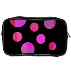 Pink Abstraction Toiletries Bags 2-side