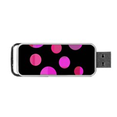 Pink Abstraction Portable Usb Flash (two Sides) by Valentinaart