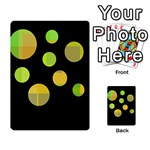 Green abstract circles Multi-purpose Cards (Rectangle)  Front 1