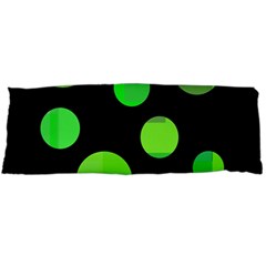 Green Circles Body Pillow Case (dakimakura) by Valentinaart