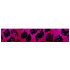 Pink Leopard Flano Scarf (small) by ArtistRoseanneJones