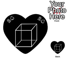 Simple Cube Playing Cards 54 (heart)  by Valentinaart