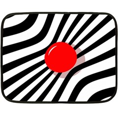 Abstract Red Ball Fleece Blanket (mini)