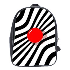 Abstract Red Ball School Bags (xl)  by Valentinaart