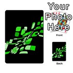 Green decorative abstraction Multi-purpose Cards (Rectangle)  Back 53