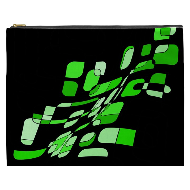 Green decorative abstraction Cosmetic Bag (XXXL) 