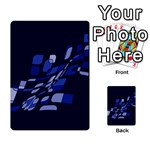 Blue abstraction Multi-purpose Cards (Rectangle)  Back 30