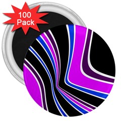 Colors of 70 s 3  Magnets (100 pack)