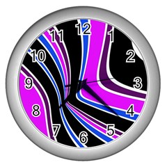 Colors of 70 s Wall Clocks (Silver) 