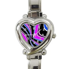 Colors of 70 s Heart Italian Charm Watch