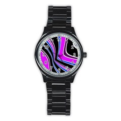 Colors of 70 s Stainless Steel Round Watch