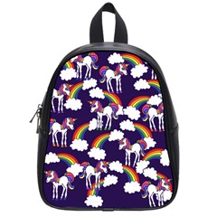 Retro Rainbows And Unicorns School Bags (Small) 