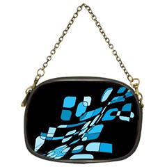 Blue Abstraction Chain Purses (one Side)  by Valentinaart