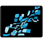 Blue abstraction Fleece Blanket (Large)  80 x60  Blanket Front