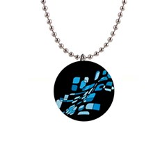 Blue Abstraction Button Necklaces by Valentinaart