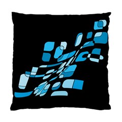 Blue Abstraction Standard Cushion Case (one Side) by Valentinaart