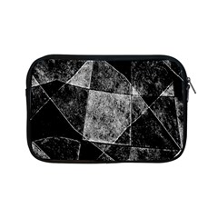 Dark Geometric Grunge Pattern Print Apple Ipad Mini Zipper Cases by dflcprints