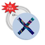 Holo X Contrast 2.25  Buttons (10 pack) 