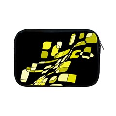 Yellow Abstraction Apple Ipad Mini Zipper Cases by Valentinaart