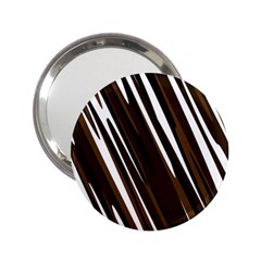 Black Brown And White Camo Streaks 2 25  Handbag Mirrors by TRENDYcouture