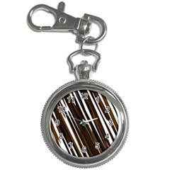 Black Brown And White Camo Streaks Key Chain Watches by TRENDYcouture