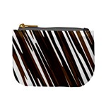 Black Brown And White Camo Streaks Mini Coin Purses Front