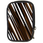Black Brown And White Camo Streaks Compact Camera Cases