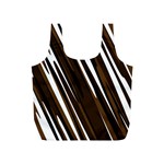 Black Brown And White Camo Streaks Full Print Recycle Bags (S) 