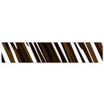 Black Brown And White Camo Streaks Flano Scarf (Small) Front