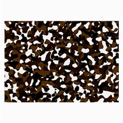 Black Brown And White Camo Streaks Large Glasses Cloth by TRENDYcouture
