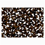 Black Brown And White camo streaks Large Glasses Cloth (2-Side)