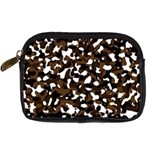 Black Brown And White camo streaks Digital Camera Cases