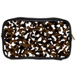 Black Brown And White camo streaks Toiletries Bags 2-Side