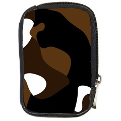 Black Brown And White Abstract 3 Compact Camera Cases by TRENDYcouture