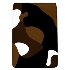 Black Brown And White Abstract 3 Flap Covers (l)  by TRENDYcouture