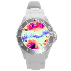 Calm Of The Storm Round Plastic Sport Watch (l) by TRENDYcouture