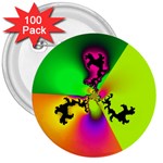 Creation Of Color 3  Buttons (100 pack) 