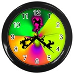 Creation Of Color Wall Clocks (Black) Front