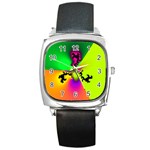 Creation Of Color Square Metal Watch