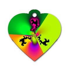 Creation Of Color Dog Tag Heart (one Side) by TRENDYcouture