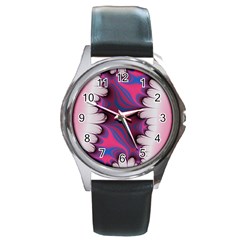 Liquid Roses Round Metal Watch by TRENDYcouture