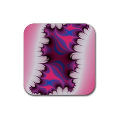 Liquid Roses Rubber Coaster (square)  by TRENDYcouture