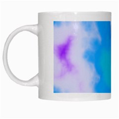 Blue And Purple Clouds White Mugs by TRENDYcouture