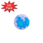Blue And Purple Clouds 1  Mini Magnets (100 pack) 