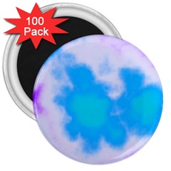 Blue And Purple Clouds 3  Magnets (100 Pack) by TRENDYcouture