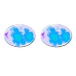 Blue And Purple Clouds Cufflinks (Oval)