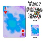 Blue And Purple Clouds Playing Cards 54 Designs  Front - Heart5