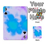 Blue And Purple Clouds Playing Cards 54 Designs  Front - Spade9