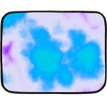 Blue And Purple Clouds Double Sided Fleece Blanket (Mini)  35 x27  Blanket Front