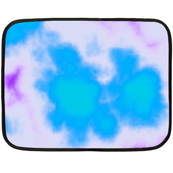 Blue And Purple Clouds Double Sided Fleece Blanket (Mini) 